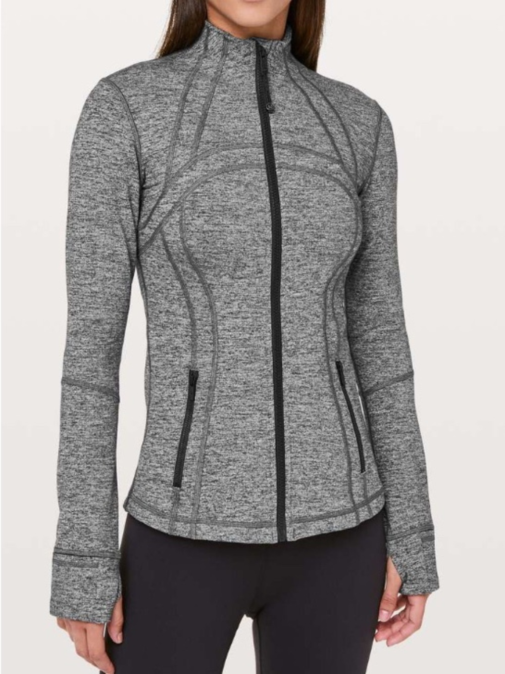 Lululemon Define Jacket in Heathered Black Size 8
